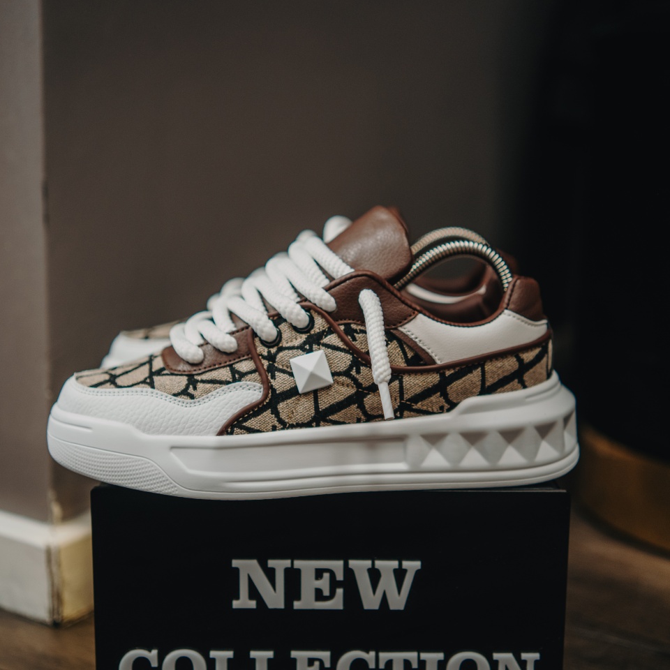 ADIDASI SNEAKERS GARAVANI WHITE-BROWN ABVG8(093-8) (MĂRIME: 39)