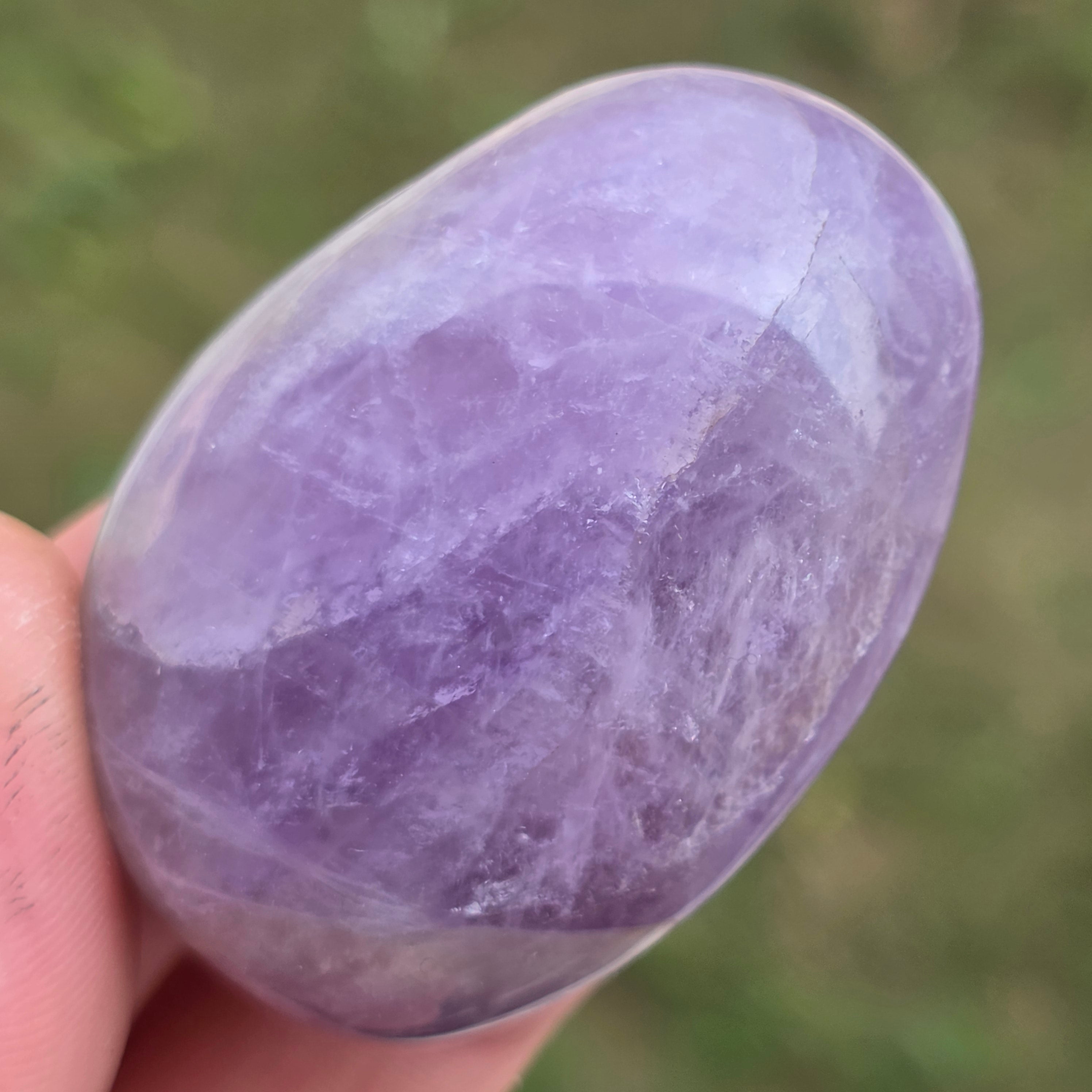 Ametist rulat palmstone (din Madagascar) model 23