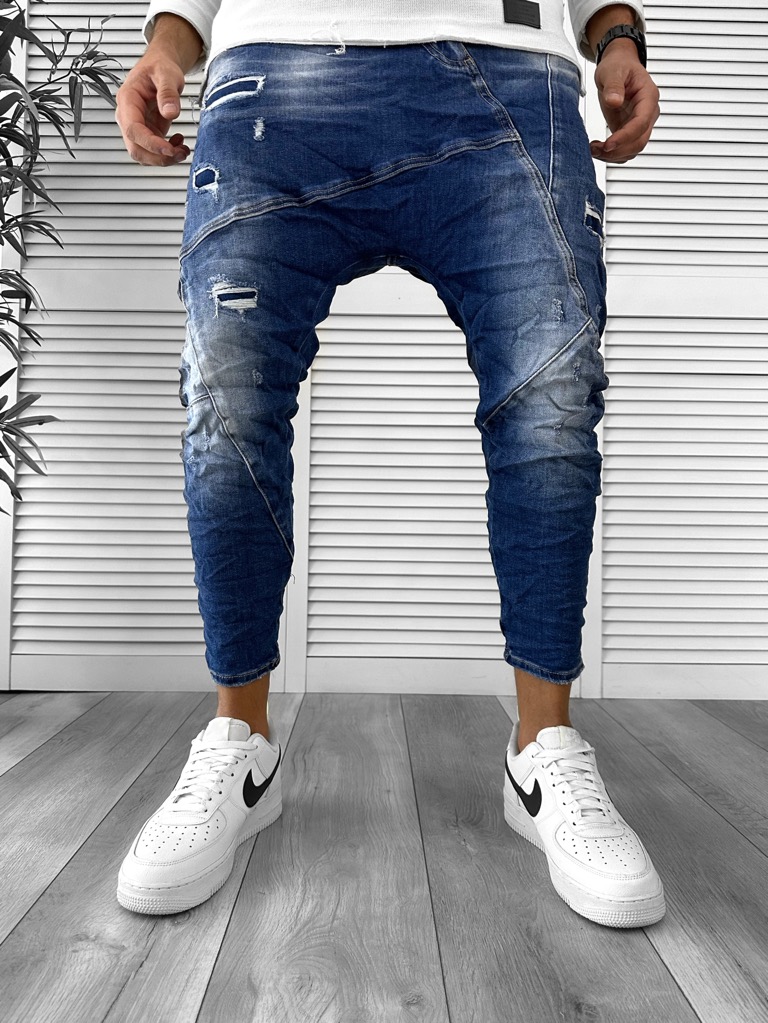 Blugi barbati conici albastri 5772 M3-3.1