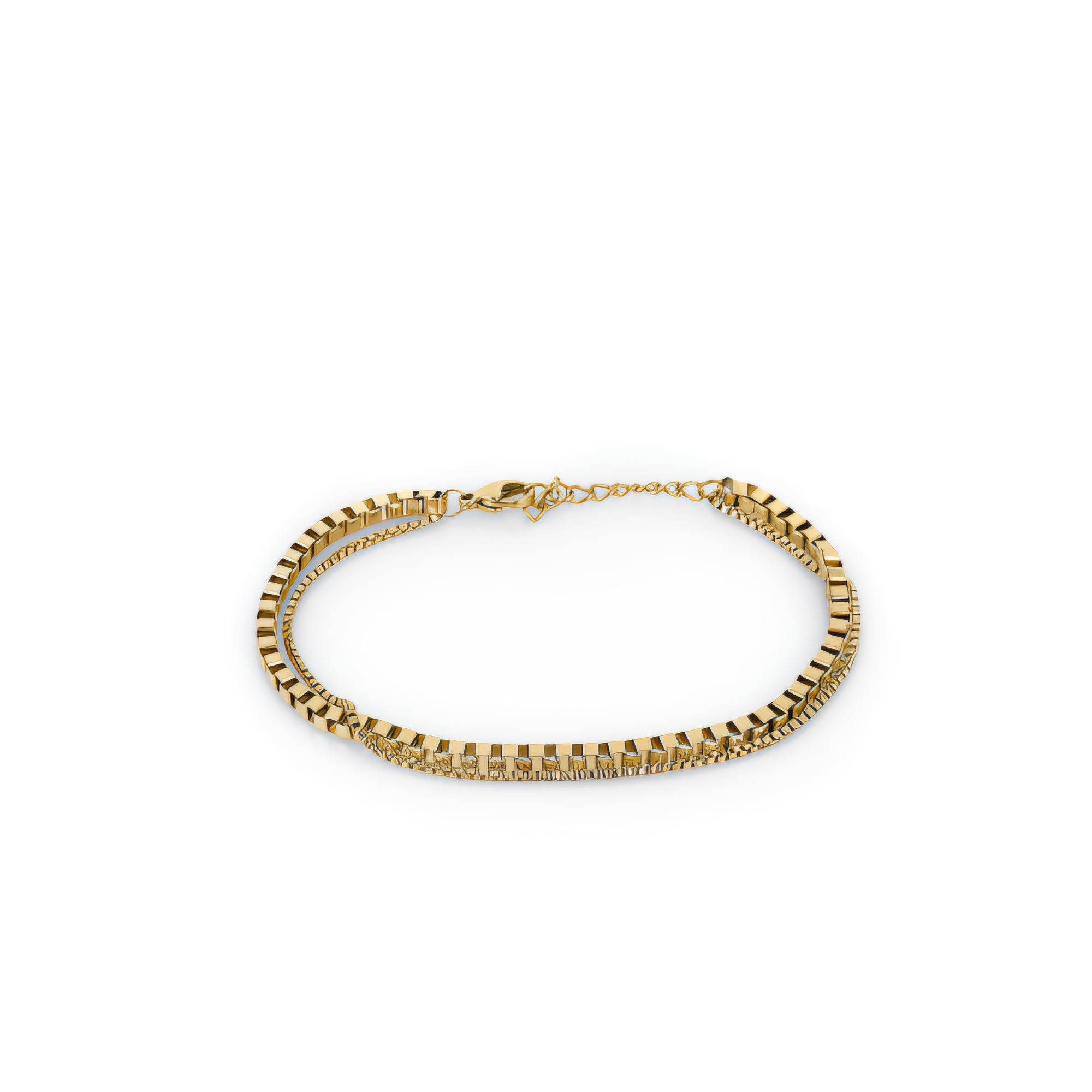 Brățară Damă din Oțel Inoxidabil, Design Texturat - Auriu