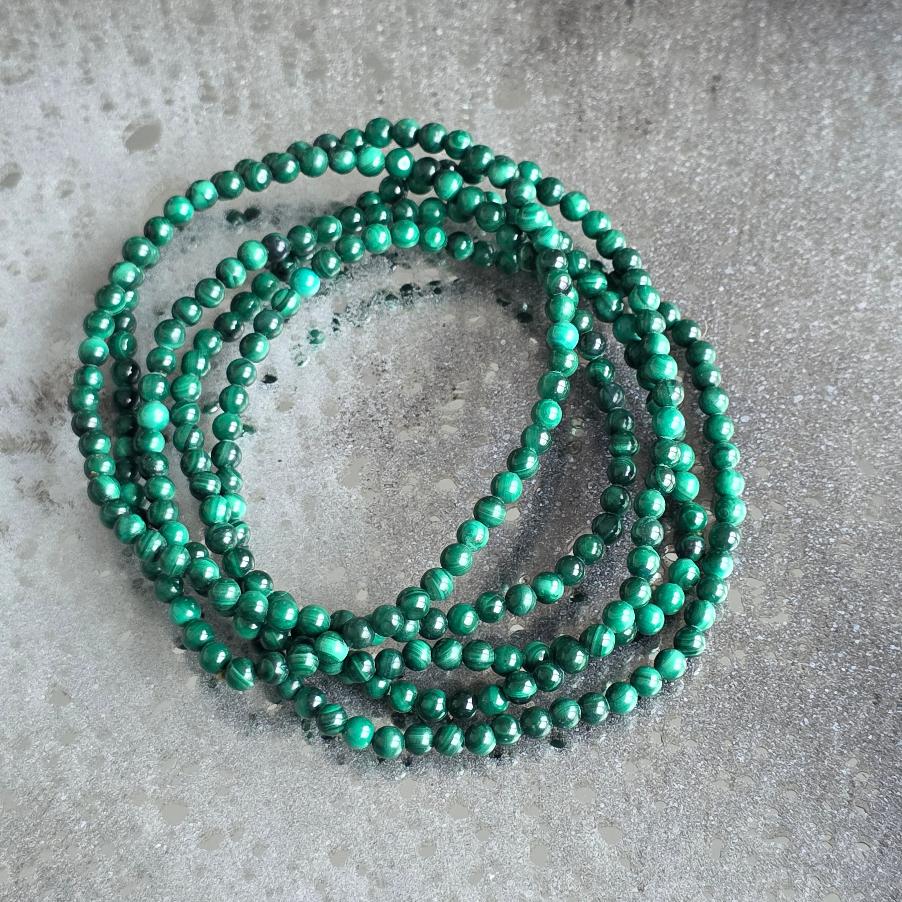 Bratara malachit 3 mm