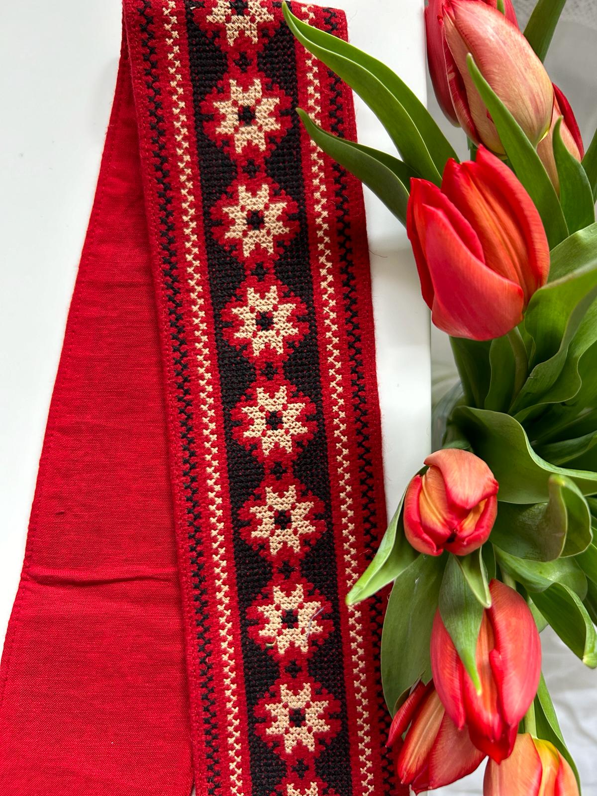 Brâu tradițional femei TM467 *motive florale*
