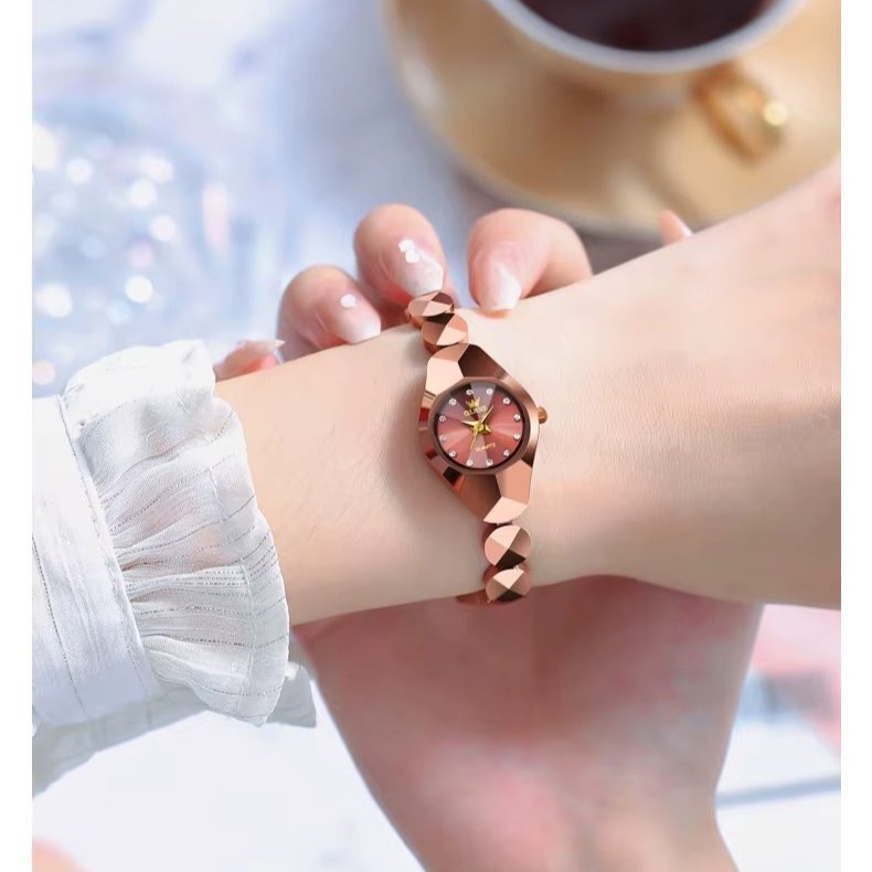 Ceas de dama Olevs CS1953, otel inoxidabil, rose gold, cadran rose gold - poza 2