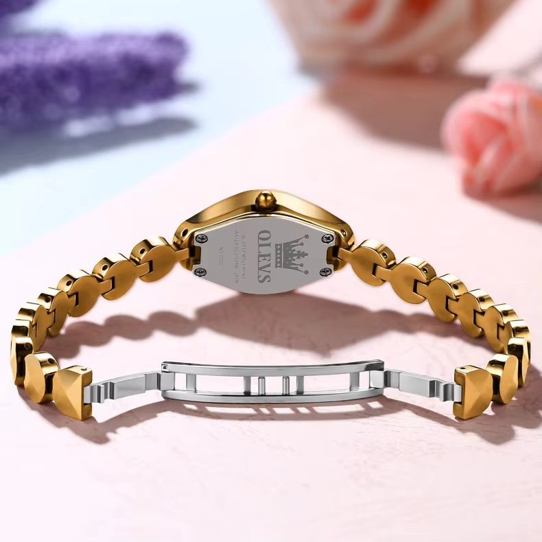Ceas de dama Olevs CS1953, otel inoxidabil, rose gold, cadran rose gold - poza 4