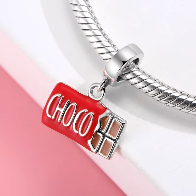 Charm/talisman argint 925, JW1629, model Choco, placat cu rodiu - poza 2
