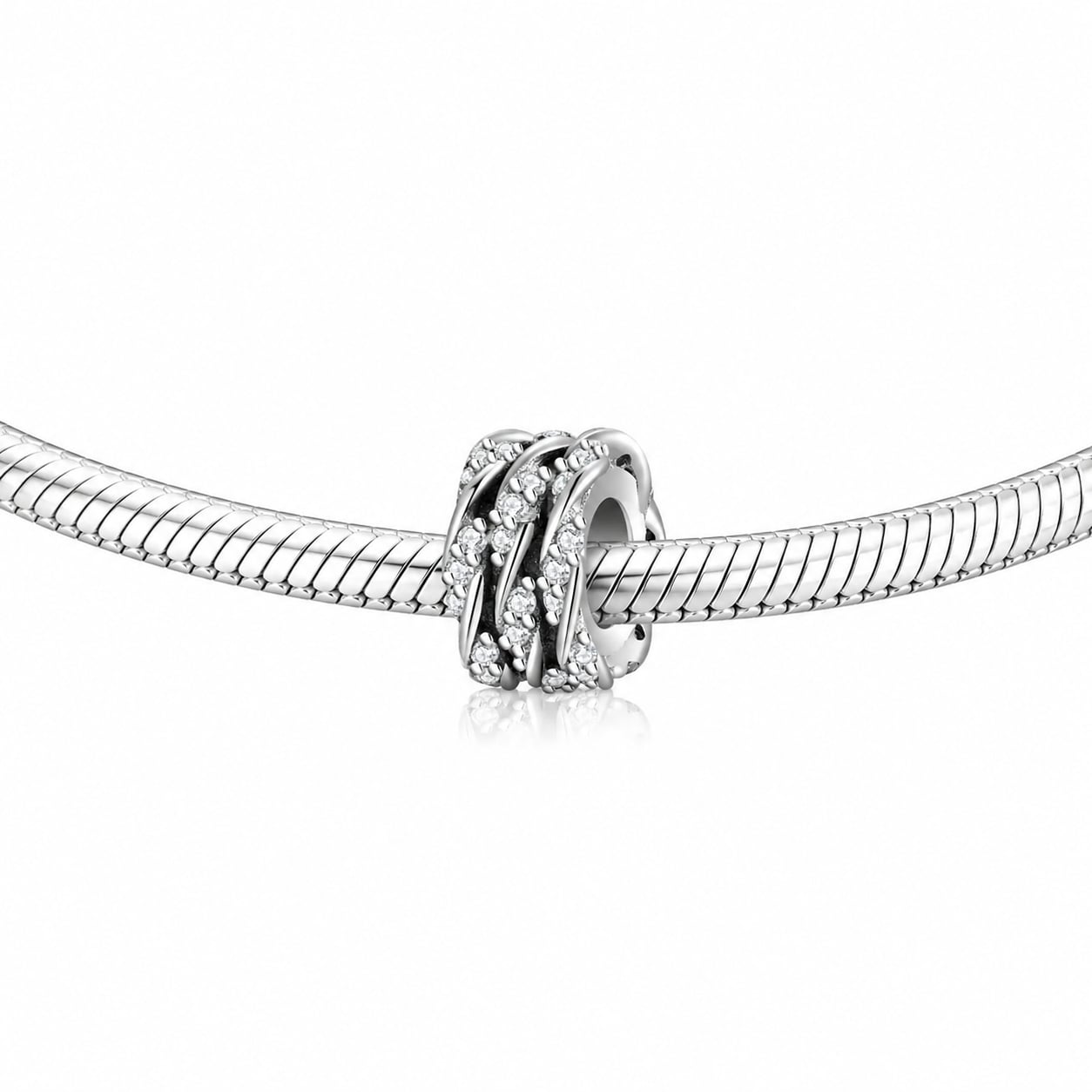 Charm/talisman argint 925, JW1632, model clasic, placat cu rodiu - poza 2