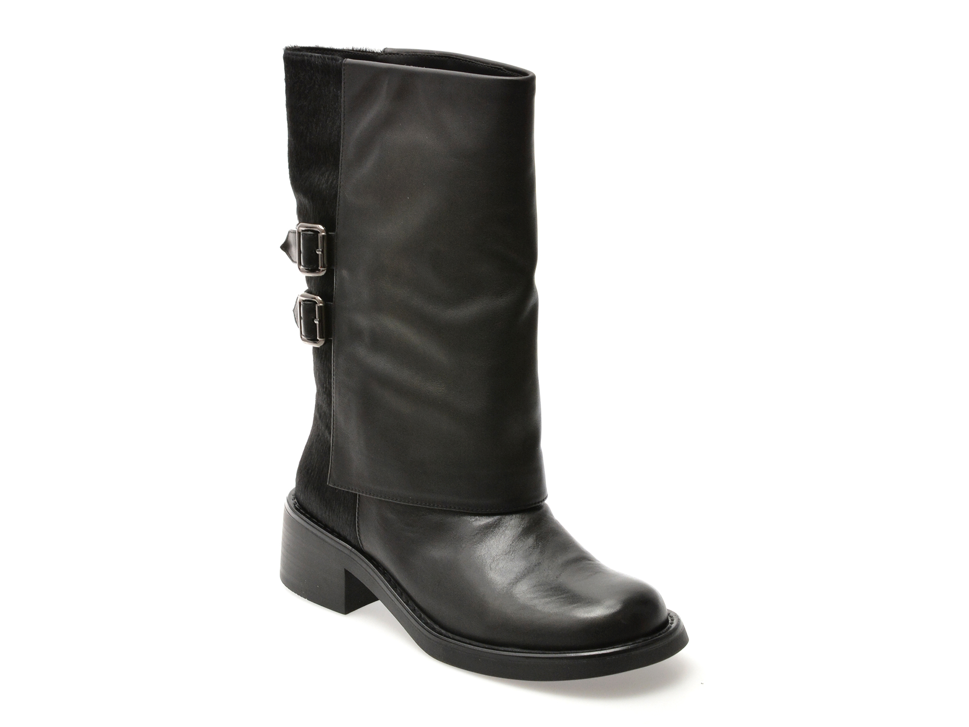 Cizme ALDO negre, W612D, din piele naturala