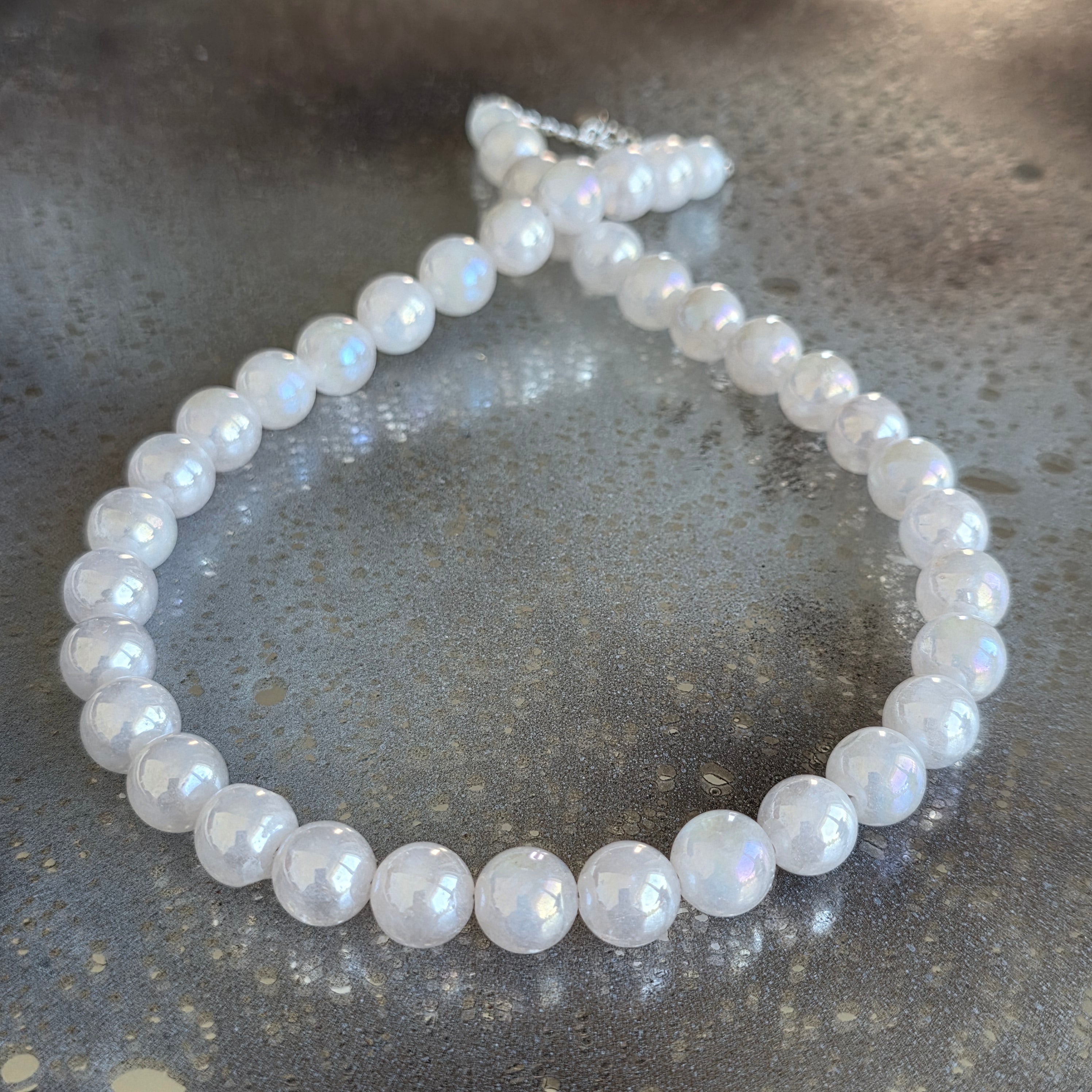 Colier cuart roz aura Love #330