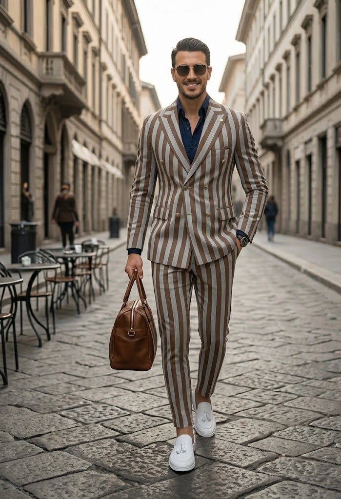Costum barbati slim fit in carouri sacou + pantaloni 1077 X9