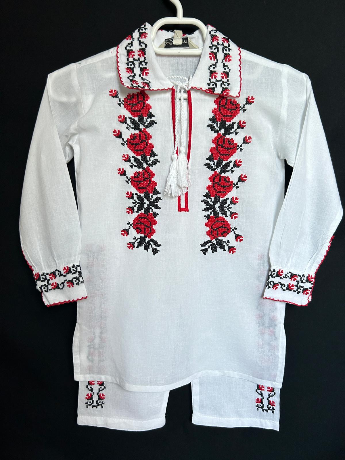 Costum tradițional băieți TM1593 *motive florale* - 10