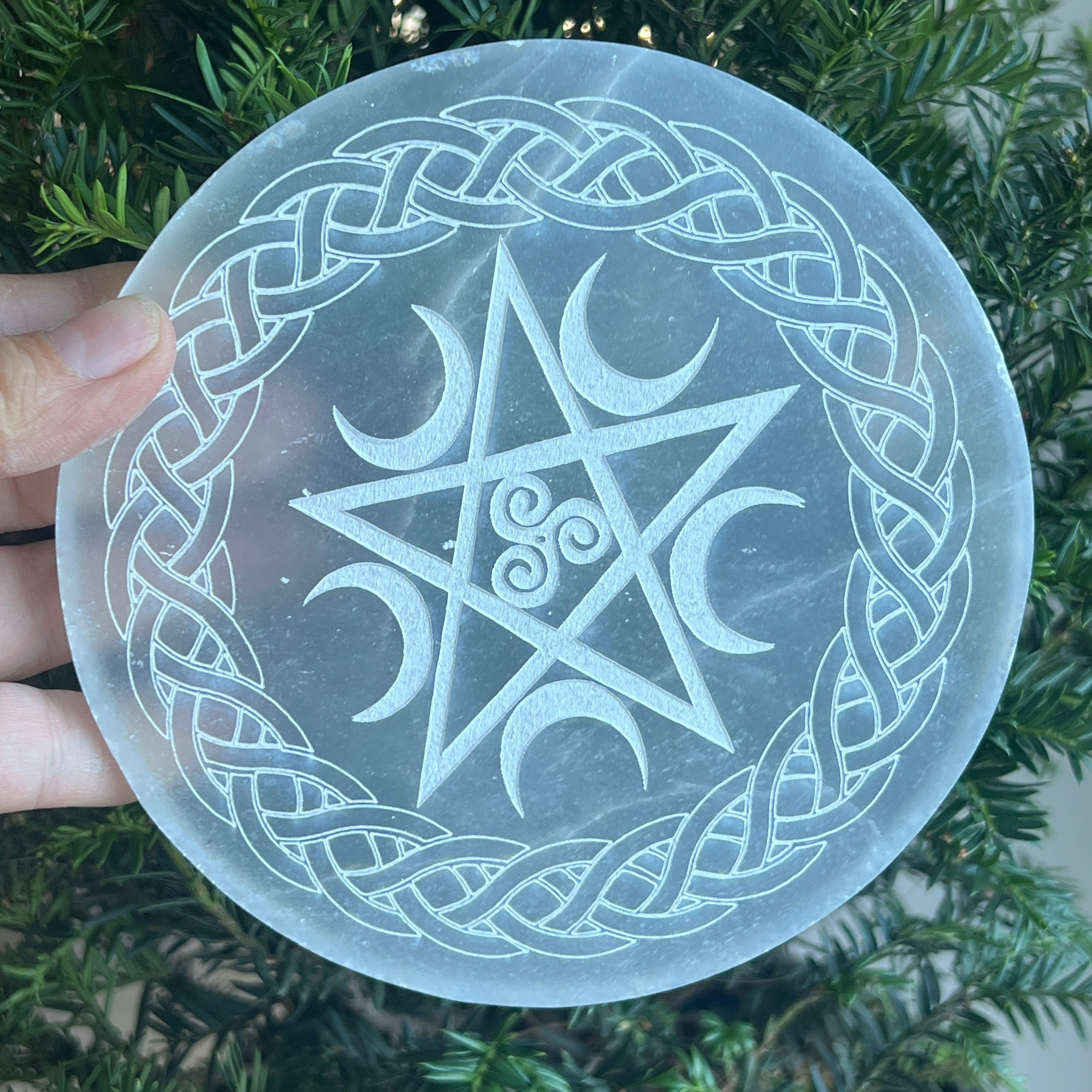 Disc selenit | Pentagramă și Cruce Celtică