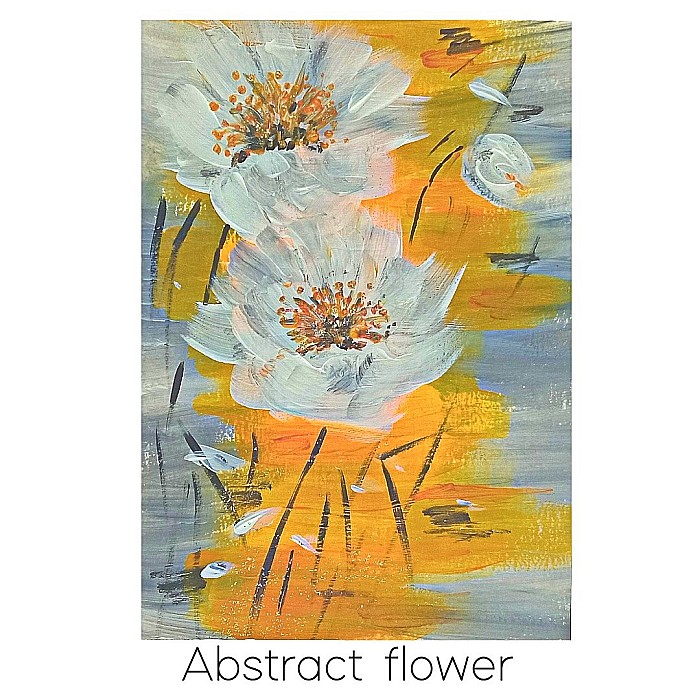 Feliciare Pictata Manual Abstract Flower