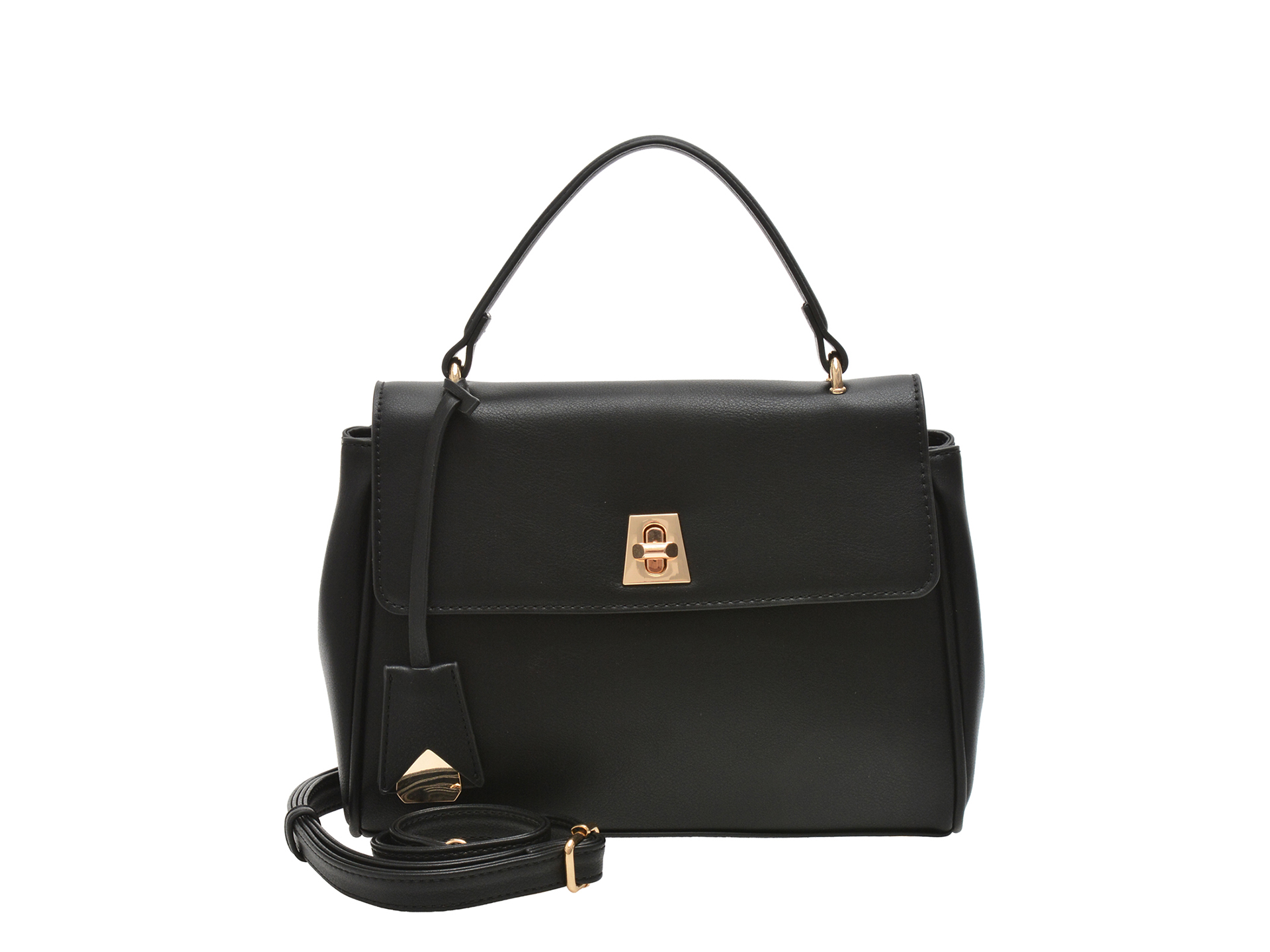 Geanta CALL IT SPRING neagra, YOLANDAA 001, din piele ecologica