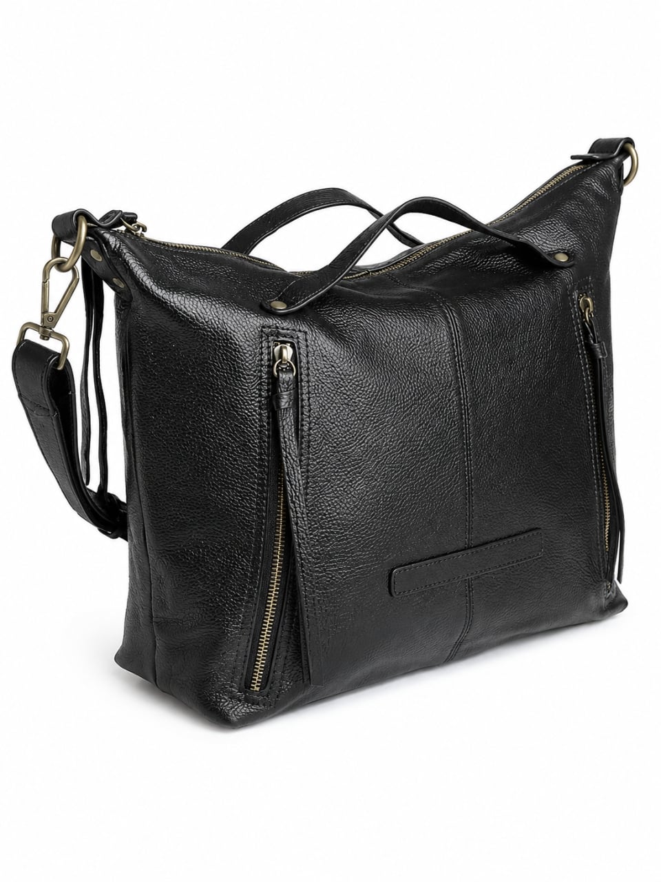Geanta de dama, 5052, piele naturala, Neagra - poza 1