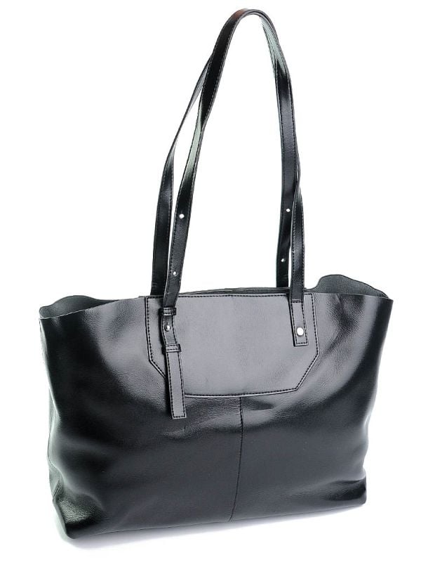 Geanta de dama, 7725, piele naturala, Neagra - poza 3