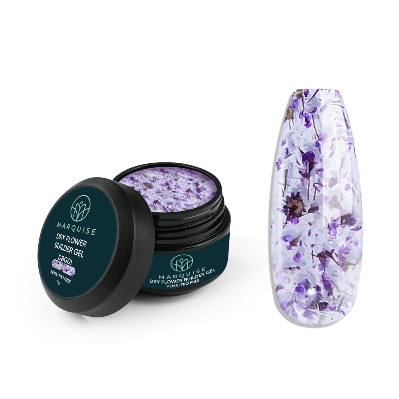 Gel UV Constructie Unghii HEMA/TPO FREE, Marquise, Dry Flower DBG01, 15 g