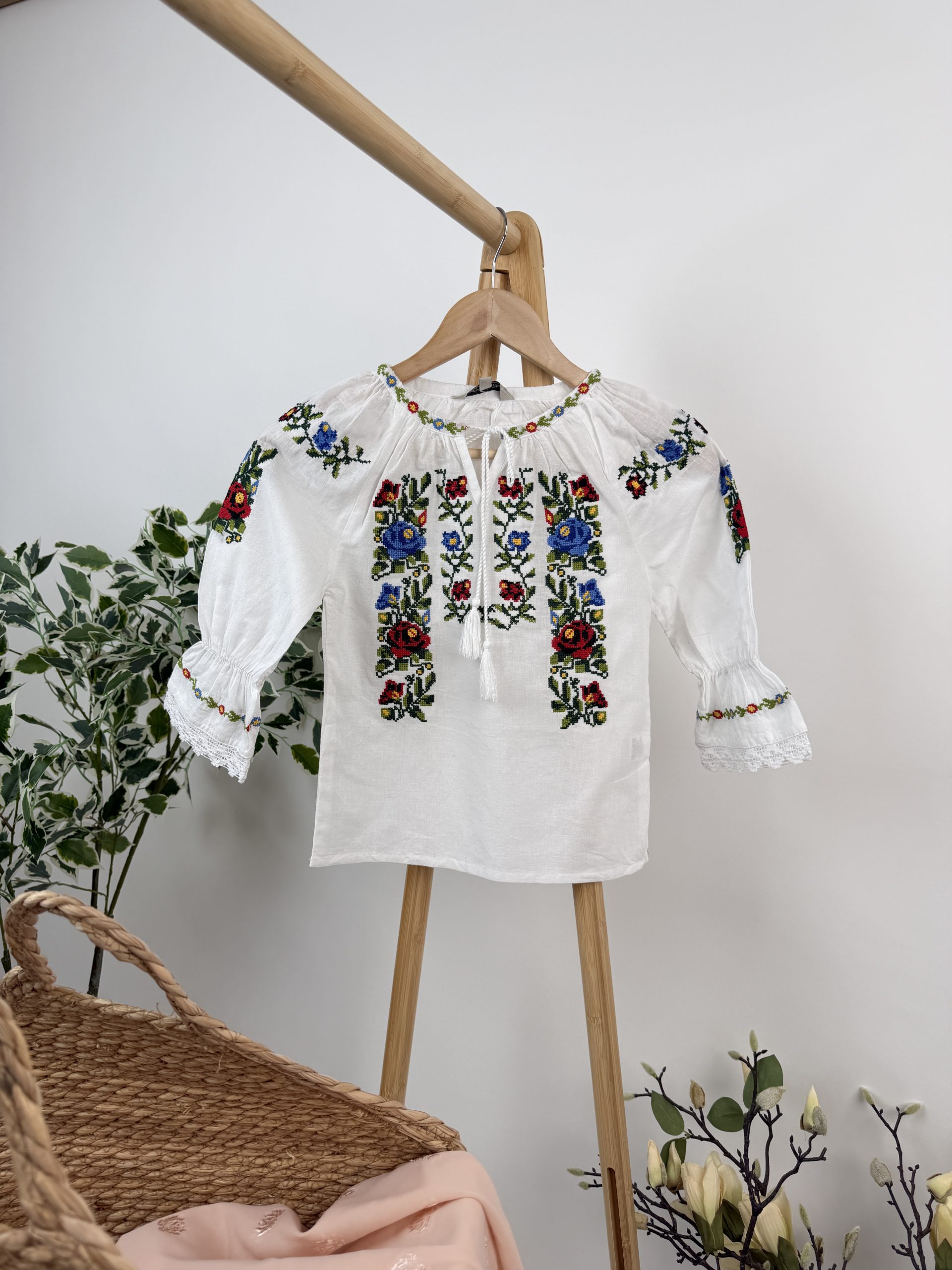 Ie tradițională fete TM2489 *motive florale* - 12
