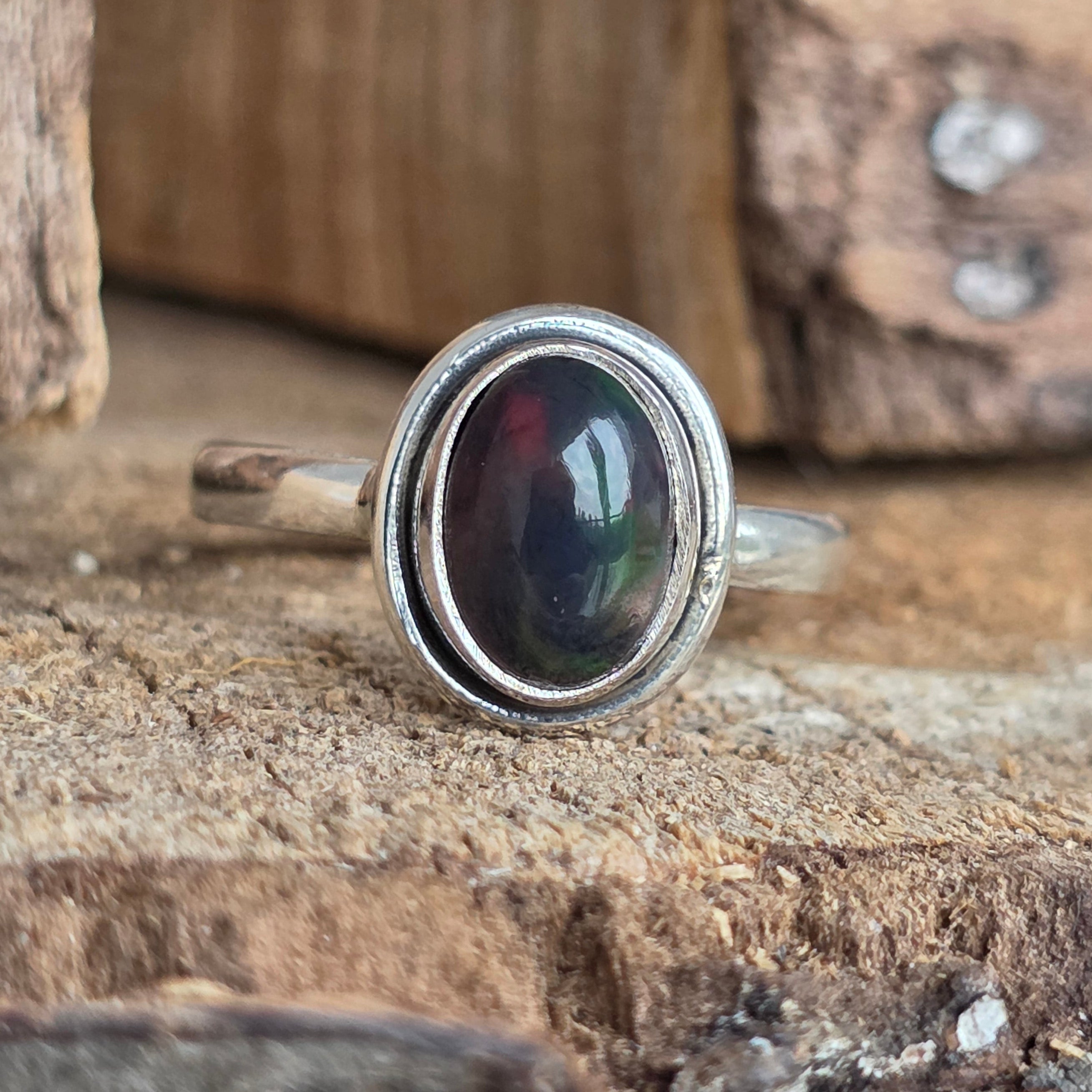 Inel argint opal etiopian | Model 4