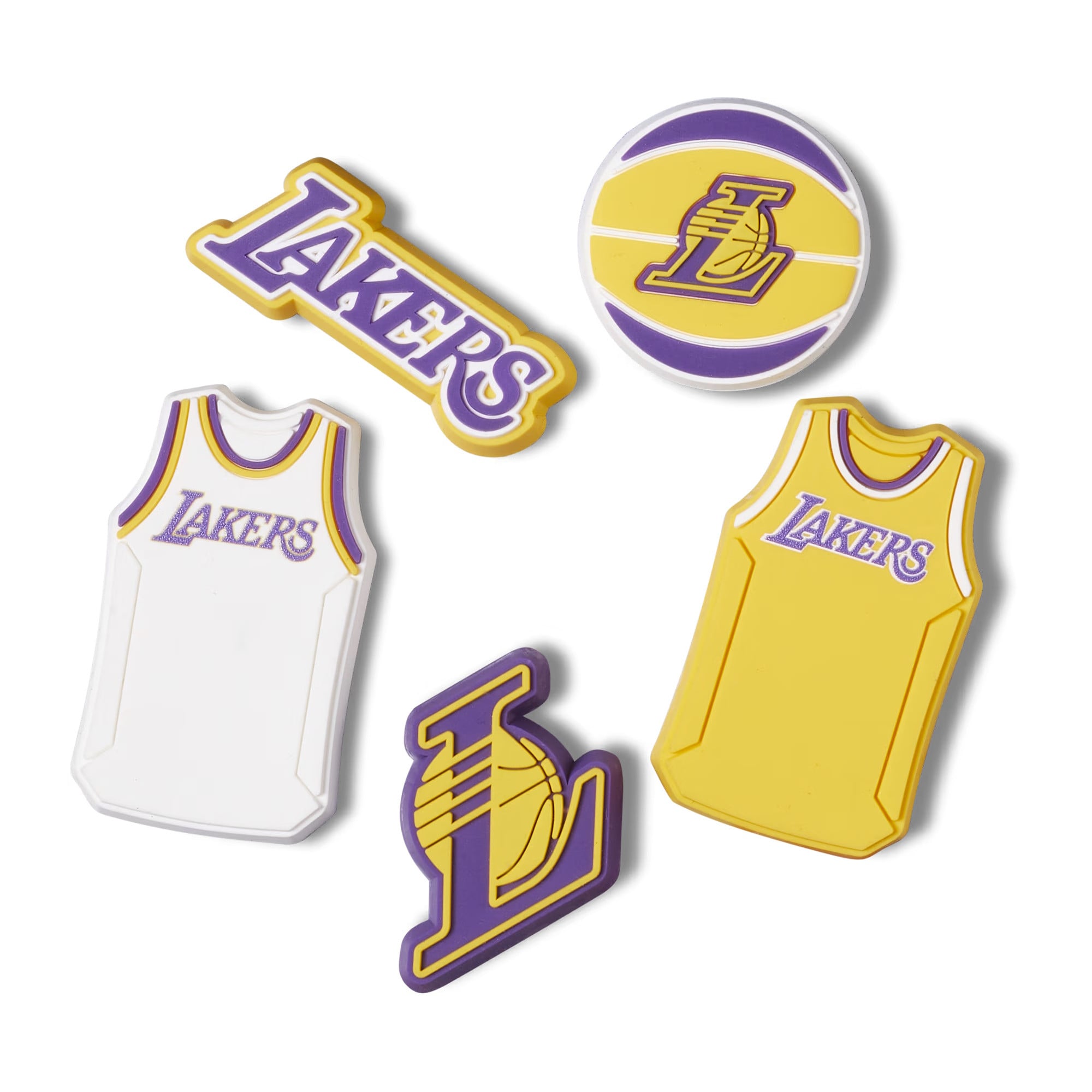 Jibbitz Crocs NBA LA Lakers 5 Pack - poza 1