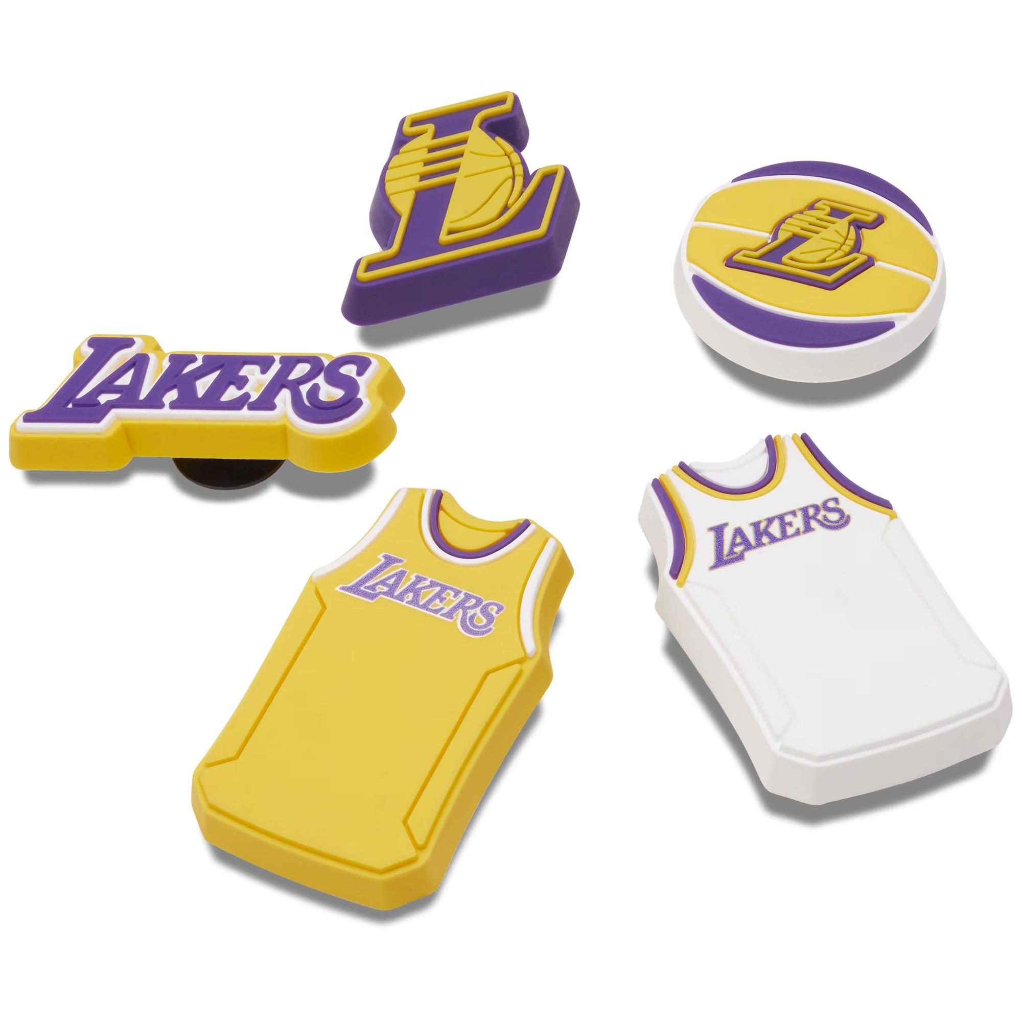 Jibbitz Crocs NBA LA Lakers 5 Pack - poza 2