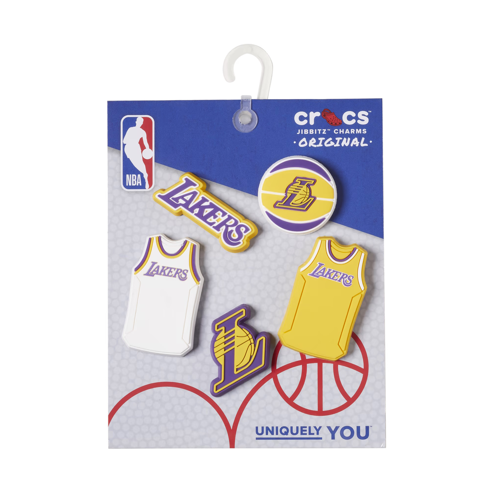 Jibbitz Crocs NBA LA Lakers 5 Pack - poza 4