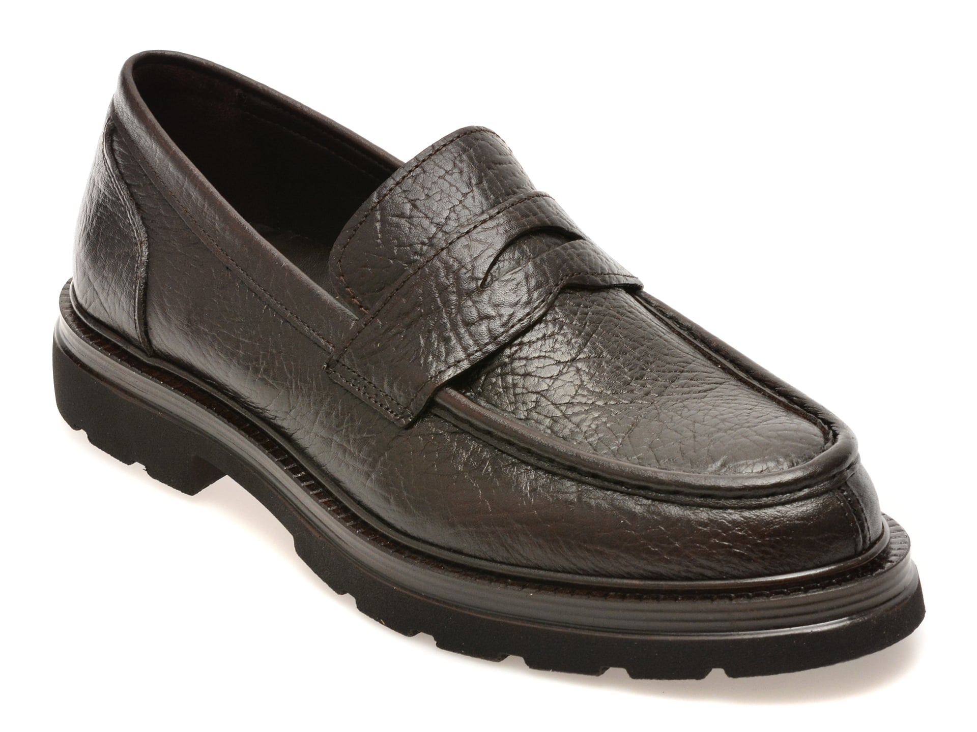 Mocasini eleganti OTTER maro, 25M36, din piele naturala