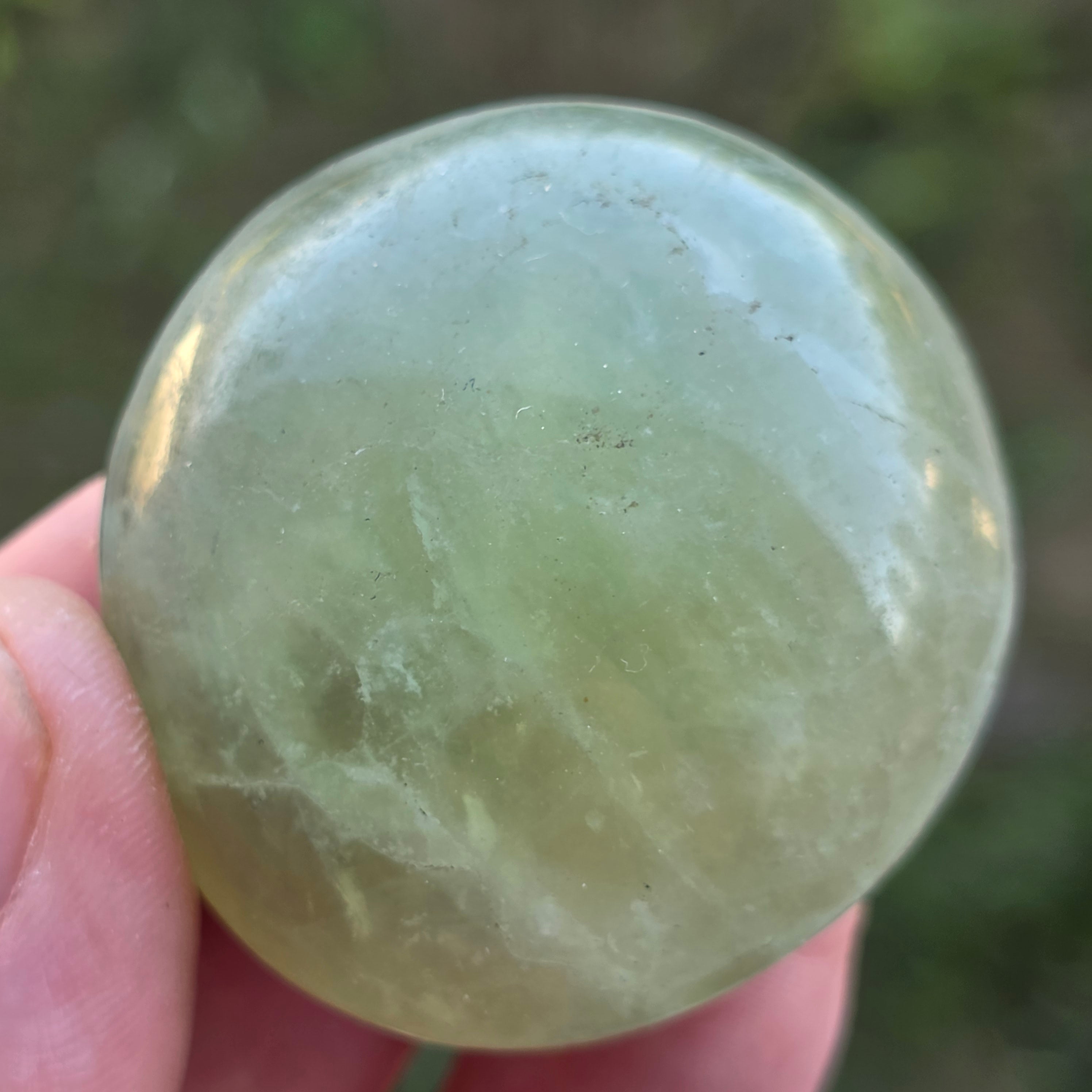 Palmstone fluorit verde model 6, din Madagascar