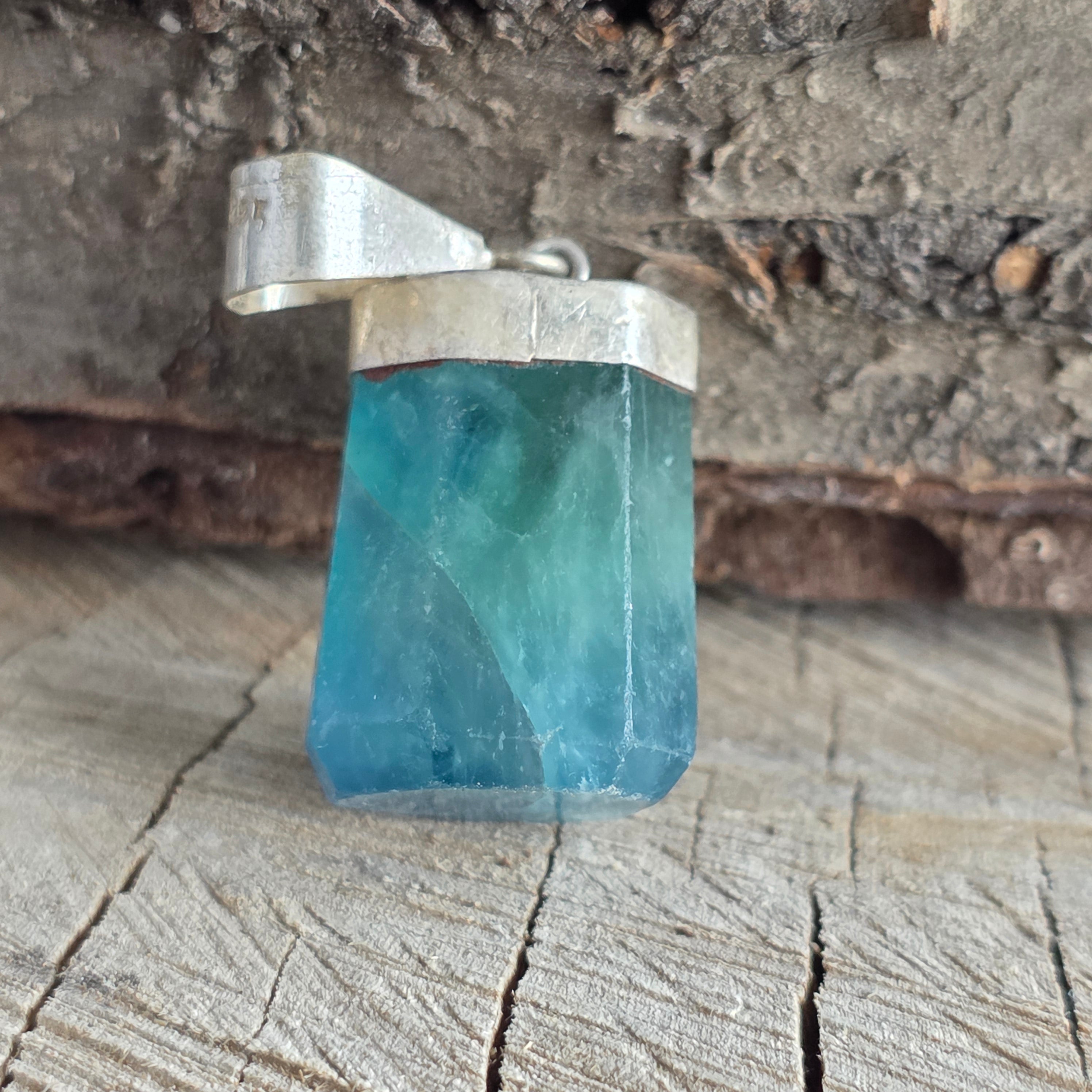 Pandantiv argint fluorit m5
