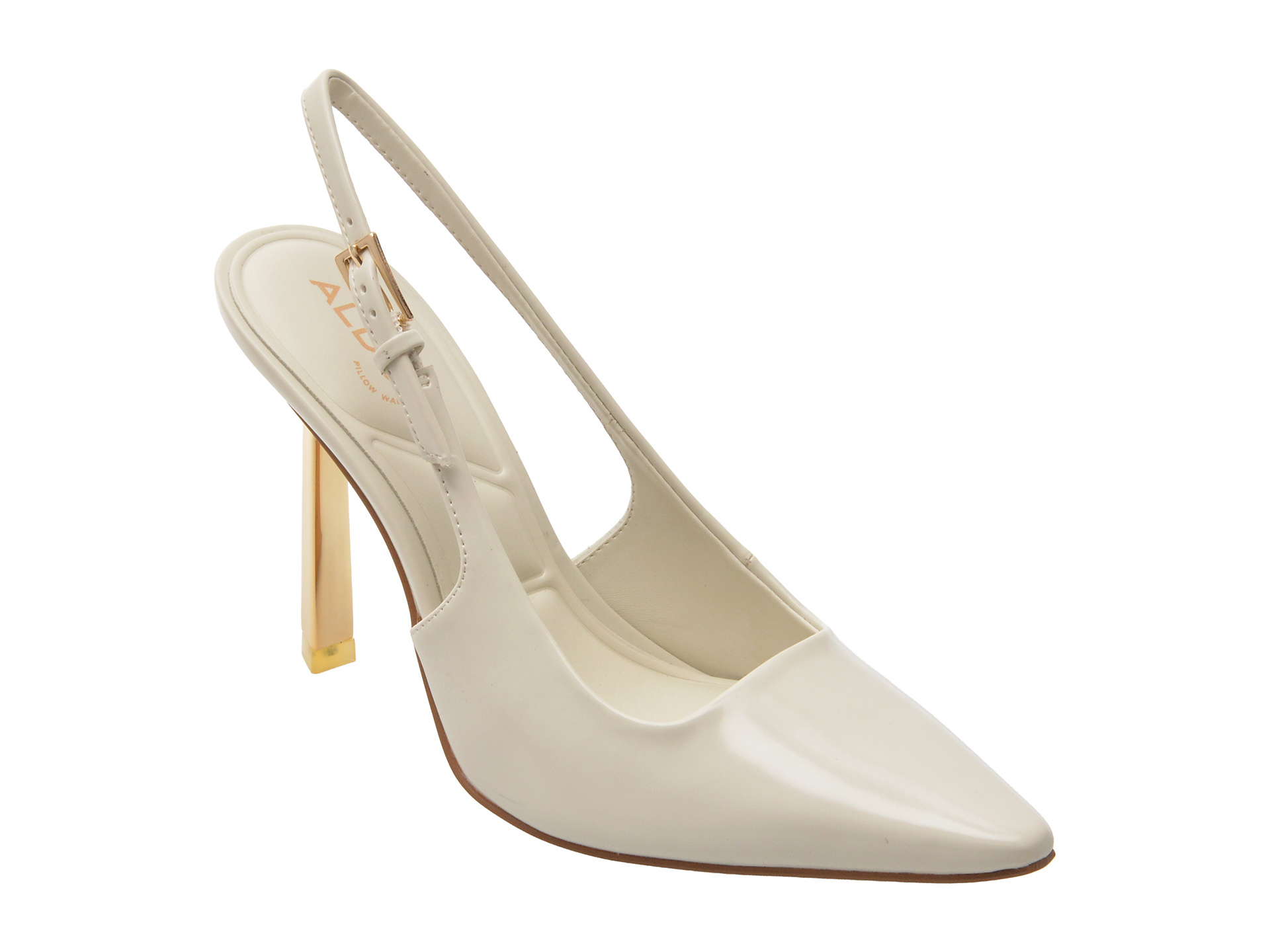 Pantofi eleganti ALDO albi, MARYSA 121, din piele ecologica