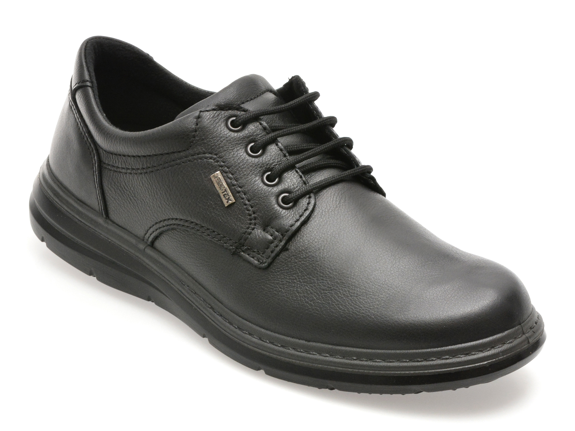 Pantofi IMAC negri, 851308, din piele naturala