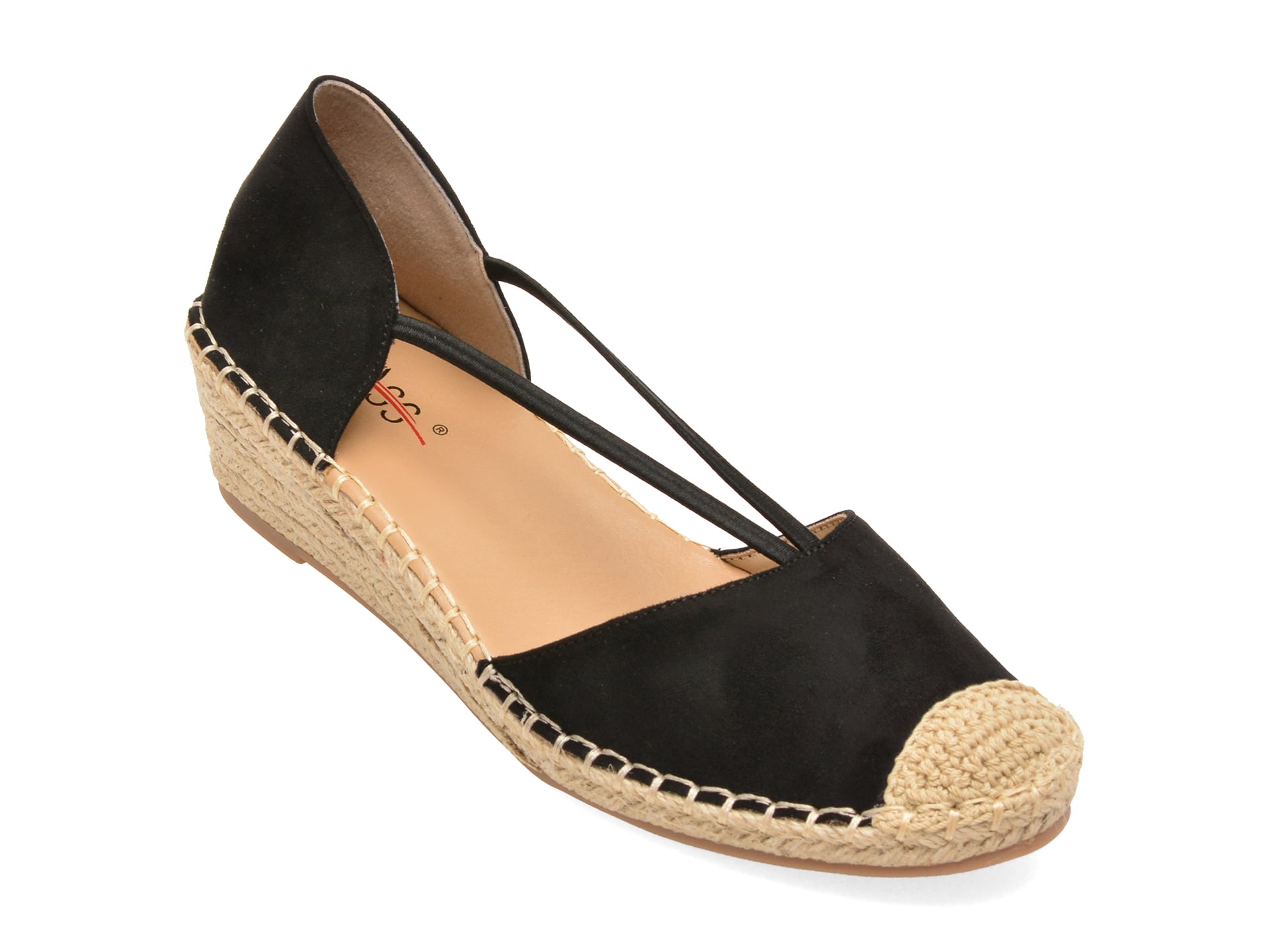 Pantofi PASS COLLECTION negri, 70427, din material textil