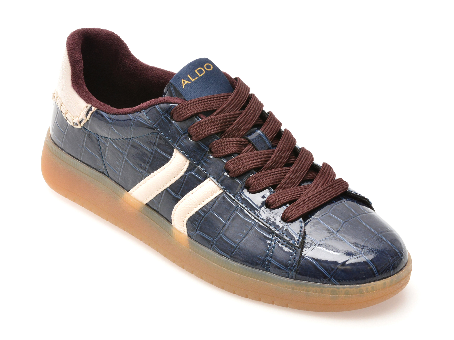 Pantofi sport ALDO bleumarin, CHICSNEAKER 2410, din piele ecologica lacuita