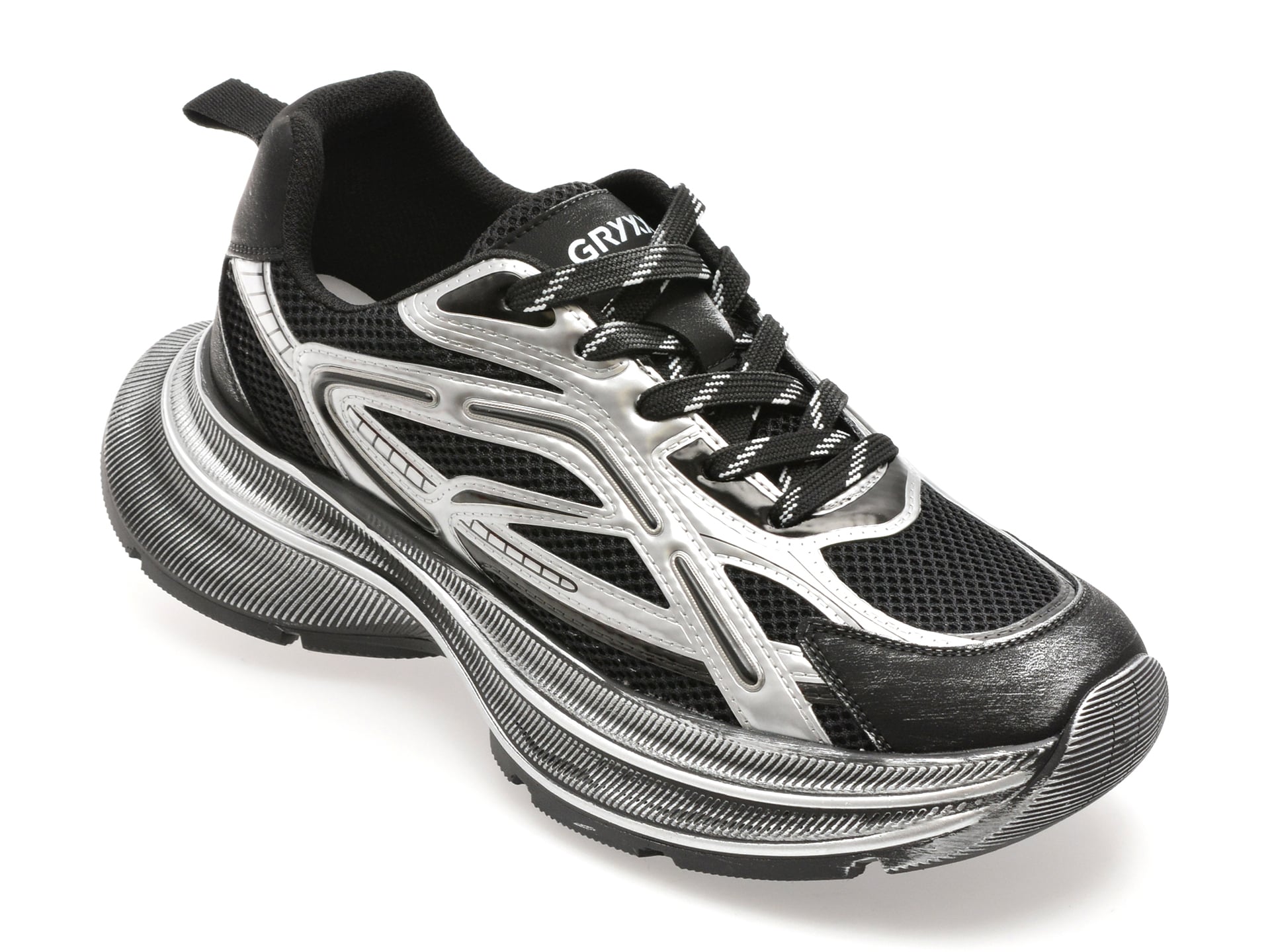 Pantofi sport GRYXX negri, 2082, din material textil