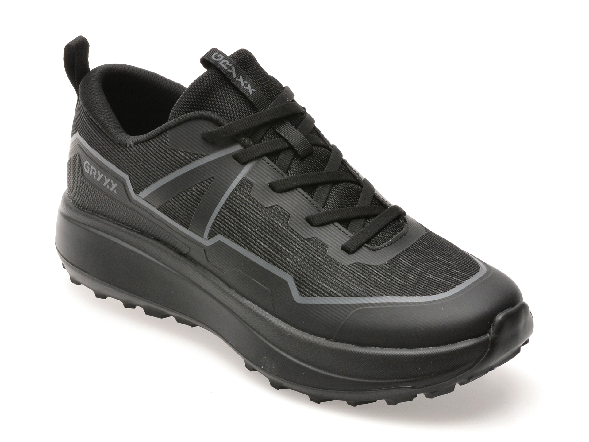 Pantofi sport GRYXX negri, F6083, din material textil