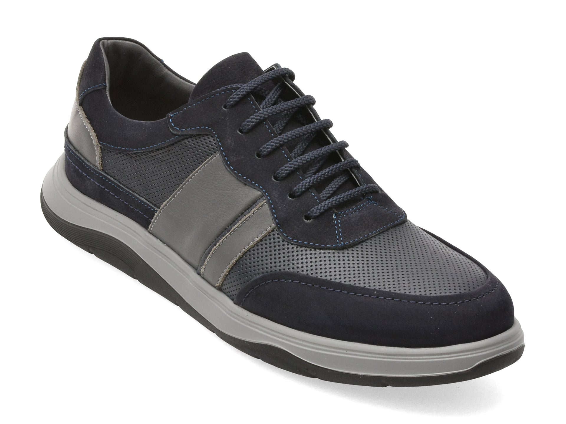 Pantofi sport OTTER bleumarin, 60742, din piele naturala