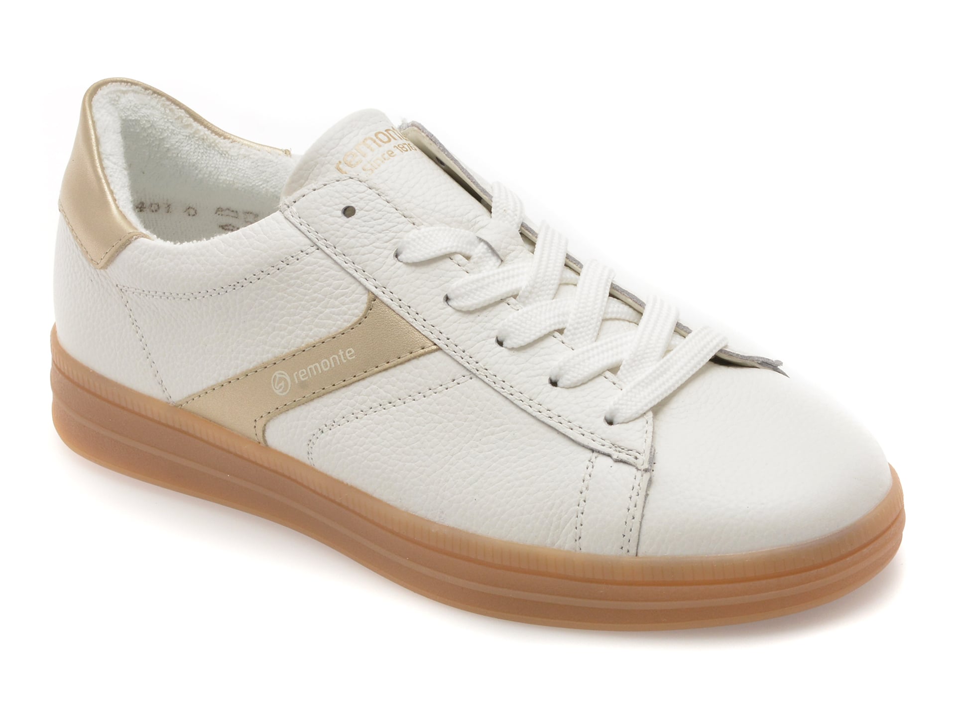 Pantofi sport REMONTE albi, D2C07, din piele naturala
