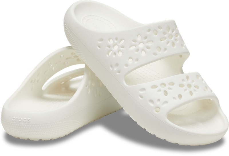 Papuci Crocs Classic Floral Cut Out Sandal - poza 3