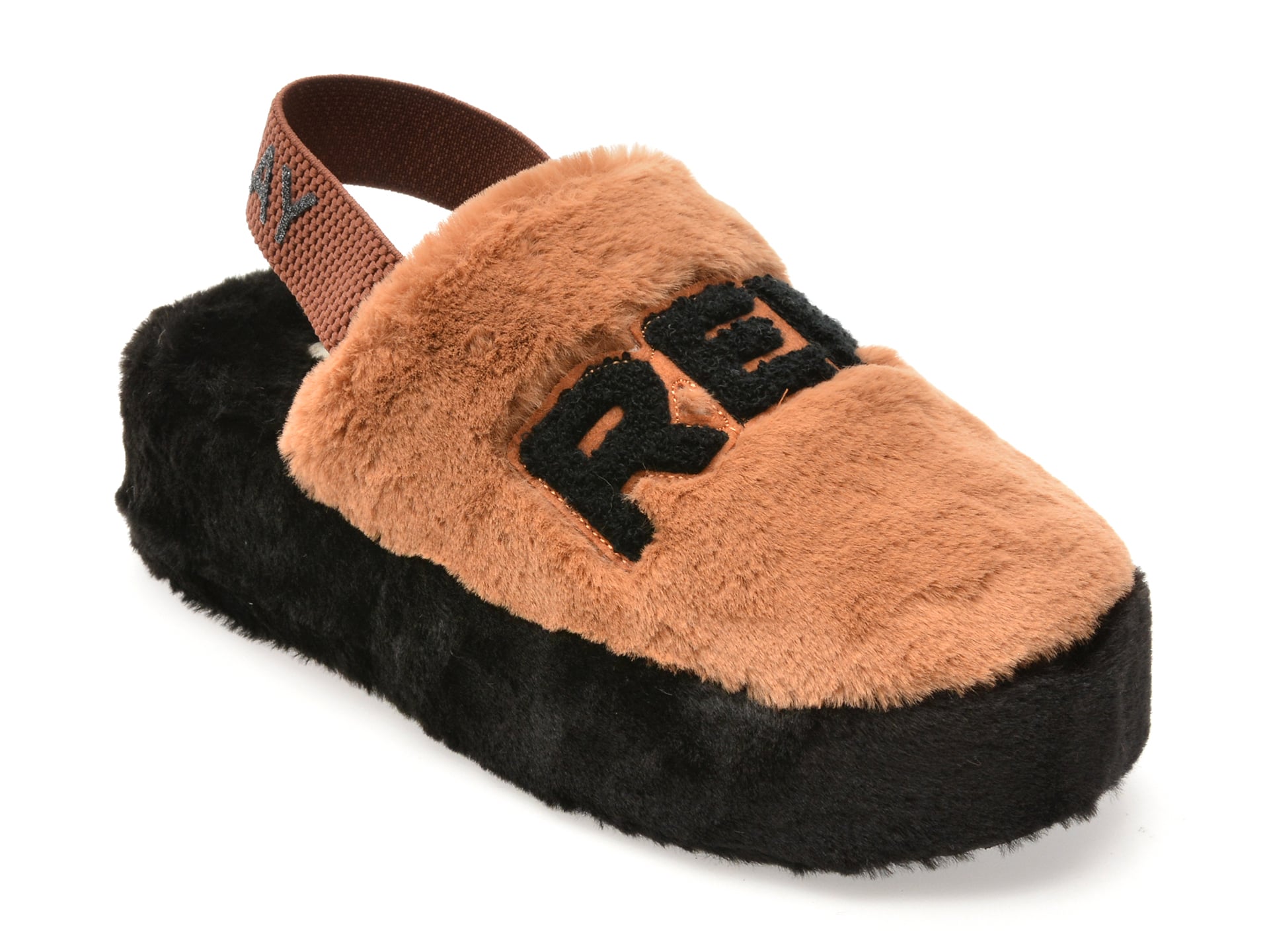 Papuci REPLAY maro, WF3P04S, din material textil