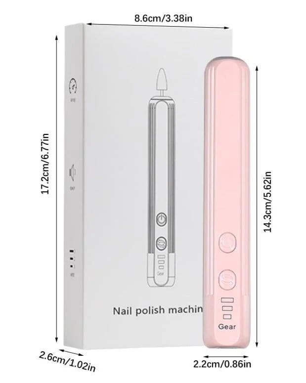 Pila Electrica Profesionala pentru Unghii 6 in 1 – Reincarcabila USB, Alb, FZ004 - poza 3
