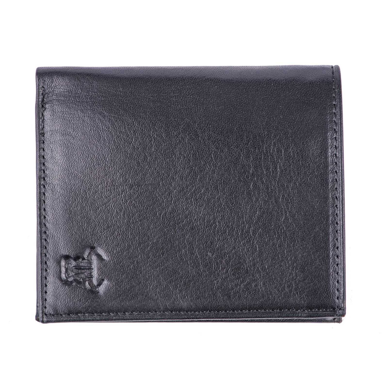 Portofel barbati din piele naturala negru Tower Wallet
