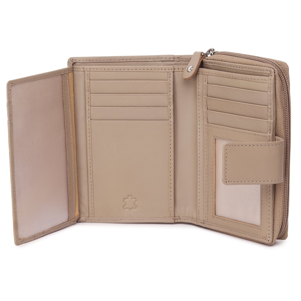 Portofel dama Marquise, Annelisse PT1488, piele naturala, Crem - poza 2