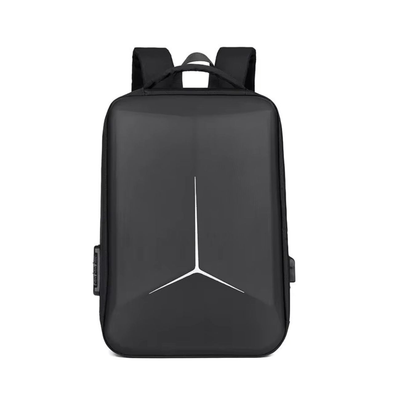 Rucsac unisex, Lorcan GT3748, port USB, Negru