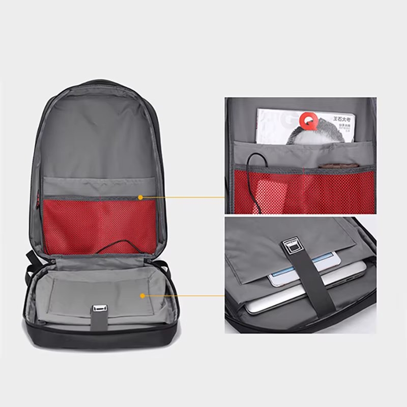 Rucsac unisex, Sylion GT3753, port USB, Albastru - poza 4