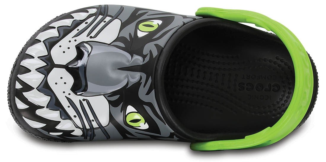 Saboti Crocs Boys' Fun Lab Clog Gri - Graphite - poza 3