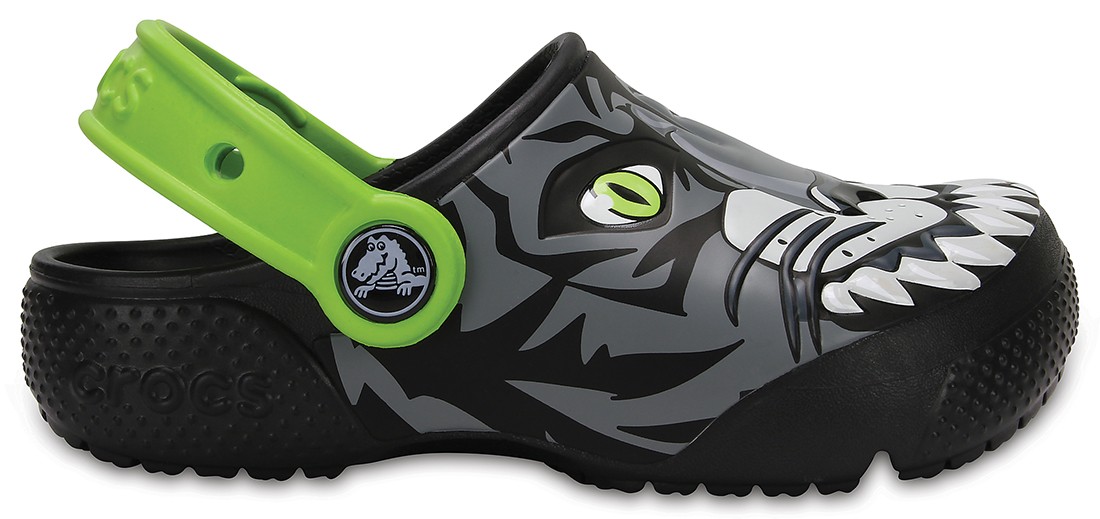Saboti Crocs Boys' Fun Lab Clog Gri - Graphite - poza 2