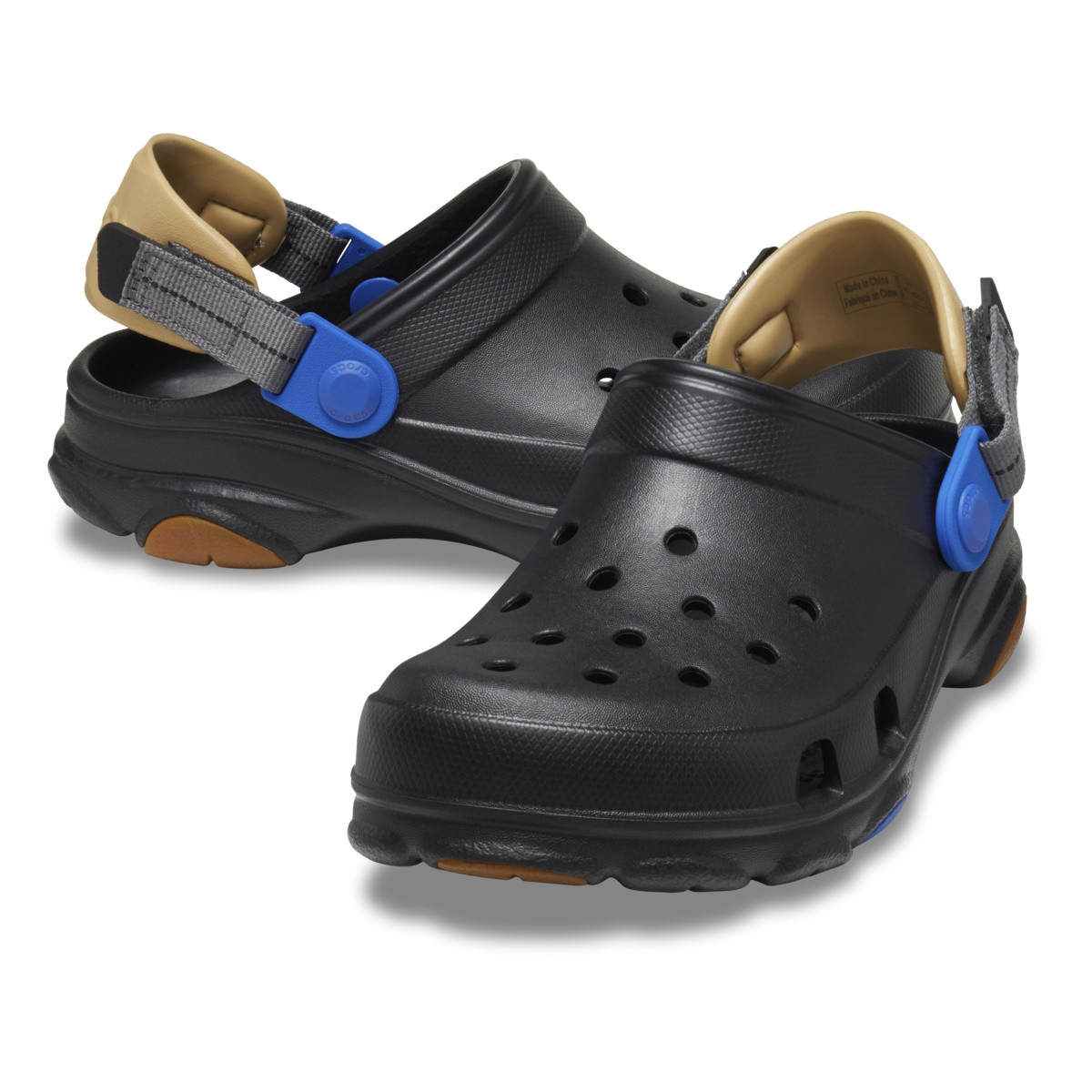 Saboti Crocs Classic All-Terrain Clog Kids Negru - Black/Gum - poza 4