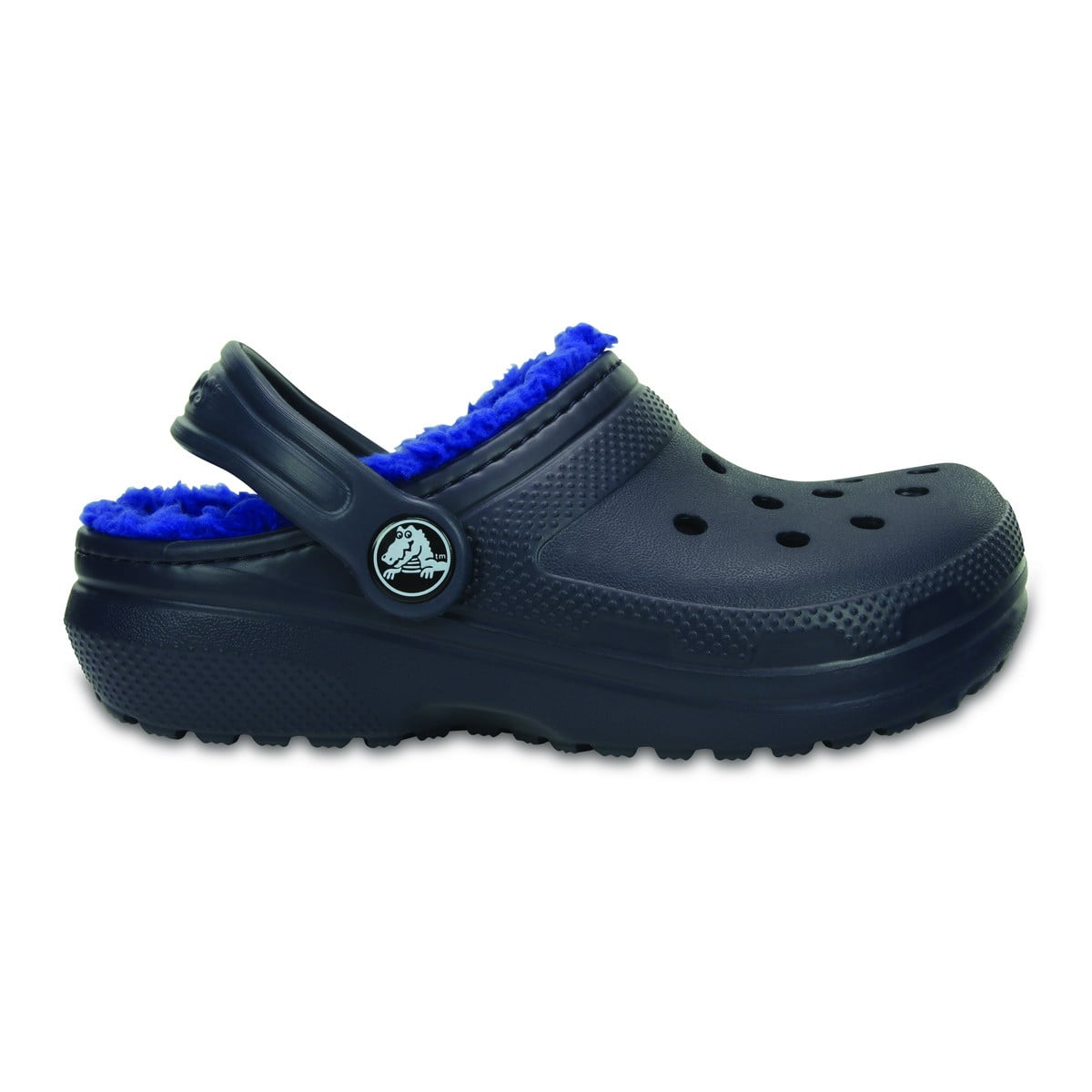 Saboti Crocs Classic Lined Kids Bleumarin - Navy - poza 1