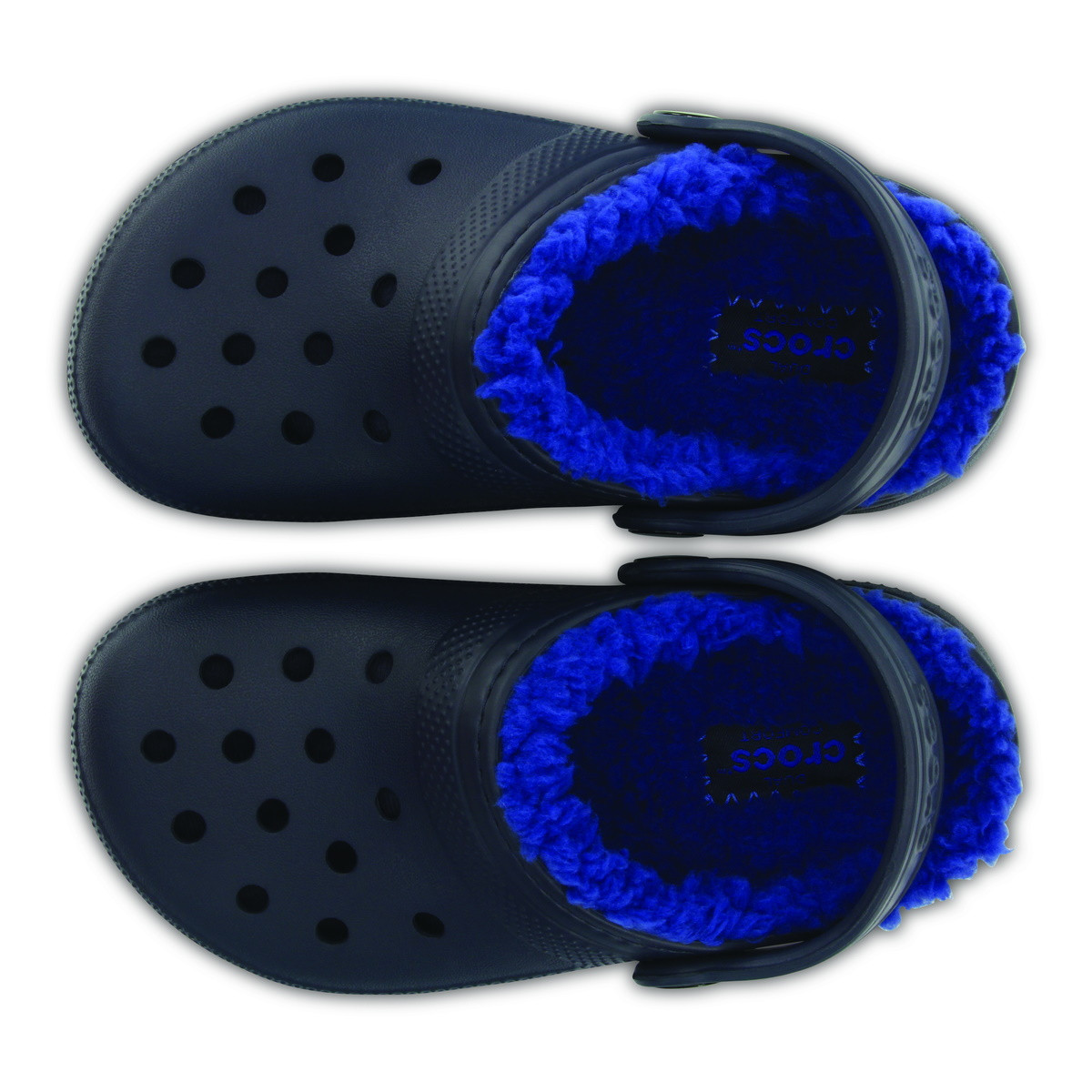 Saboti Crocs Classic Lined Kids Bleumarin - Navy - poza 3