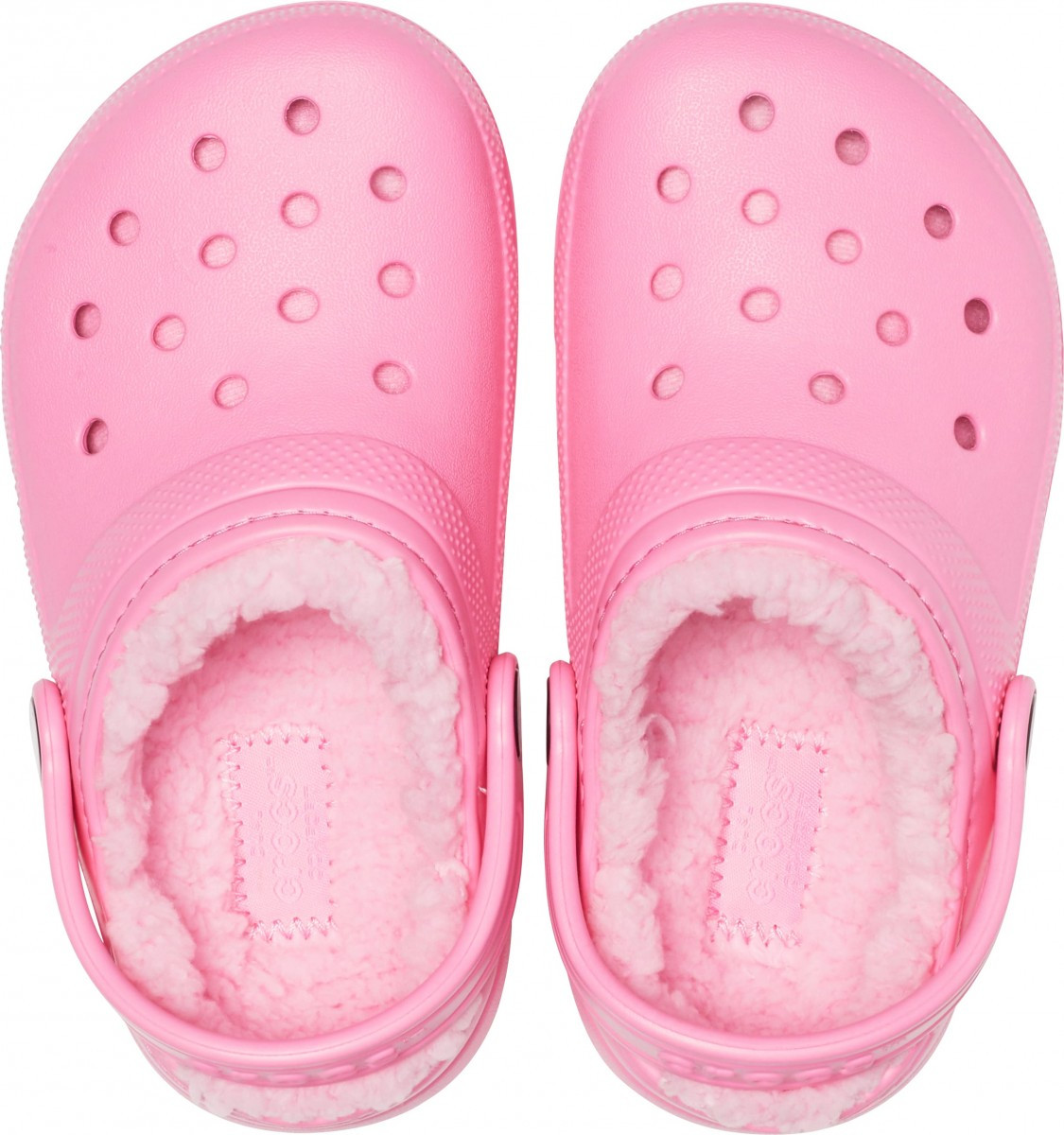 Saboti Crocs Classic Lined Kids Roz - Pink Lemonade - poza 3