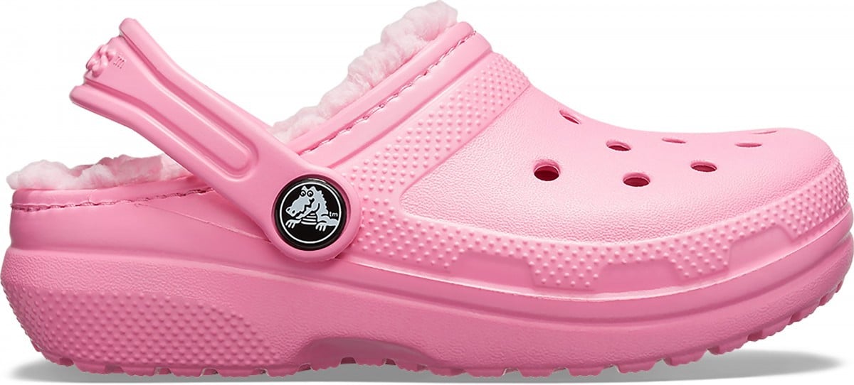 Saboti Crocs Classic Lined Kids Roz - Pink Lemonade - poza 1